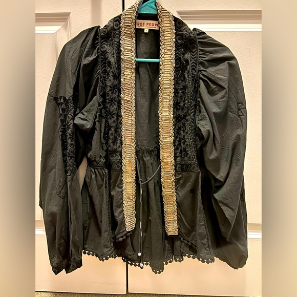 Free People tie-front jacket - Picture 1 of 4